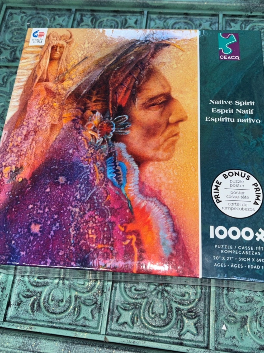 New Ceaco Native Spirit 1000 Piece Jigsaw Puzzle Sealed
